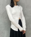 Pasterip(パセリ) Power shoulder slit Tee