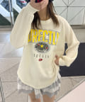 CIAOPANIC(チャオパニック) ヴィンテージライクワッフルロゴロンTee