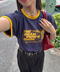 CIAOPANIC(チャオパニック) プリントリンガーロゴTシャツ