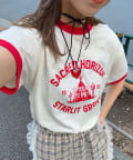 CIAOPANIC(チャオパニック) プリントリンガーロゴTシャツ