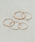 3COINS(スリーコインズ) リングアミ5個セット