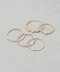 3COINS(スリーコインズ) リングパール5個セット