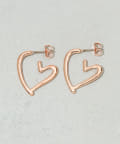 3COINS(スリーコインズ) ハートフープピアス