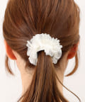 3COINS(スリーコインズ) ペールカラーチュールヘアカフ