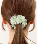3COINS(スリーコインズ) ペールカラーチュールヘアカフ