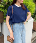 Remind me and forever(リマインドミーアンドフォーエバー) 【WEB限定】【リバイバルアイテム】10色展開、シフォン楊柳ブラウス