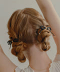 Lattice(ラティス) スエードリボンヘアカフセット(2P)