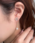 Lattice(ラティス) パールフラワーピアス