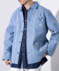 FREDY & GLOSTER(フレディ アンド グロスター) 【GEVACO】【セットアップ着用可能】ストライプカバーオール ワークジャケット