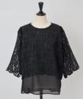BEARDSLEY(ビアズリー) 《15 quinze》カットジャガードレイヤードブラウス