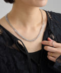 Omekashi(オメカシ) LIQUID SILVER NECKLACE 10st 45cm