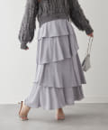 NICE CLAUP / OLIVE des OLIVE OUTLET(ナイスクラップ  / オリーブ デ オリーブ アウトレット) 【春の新作】【OUTLET限定】アシメティアードスカート