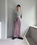 Pasterip(パセリ) Organdy layering skirt