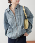 NICE CLAUP / OLIVE des OLIVE OUTLET(ナイスクラップ  / オリーブ デ オリーブ アウトレット) 【RMAF】ZIPデニムブルゾン