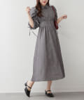 NICE CLAUP / OLIVE des OLIVE OUTLET(ナイスクラップ  / オリーブ デ オリーブ アウトレット) 【春の新作】【OUTLET限定】ドロスト切替ワンピース