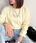 FREDY & GLOSTER(フレディ アンド グロスター) ヤーン刺繍ロゴロンTシャツ