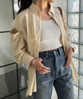 NICE CLAUP / OLIVE des OLIVE OUTLET(ナイスクラップ  / オリーブ デ オリーブ アウトレット) 【one after another】肩あきマルチシャツ