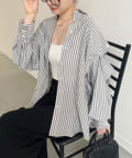 NICE CLAUP / OLIVE des OLIVE OUTLET(ナイスクラップ  / オリーブ デ オリーブ アウトレット) 【one after another】肩あきマルチシャツ