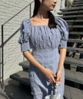 NICE CLAUP / OLIVE des OLIVE OUTLET(ナイスクラップ  / オリーブ デ オリーブ アウトレット) 【one after another】バックリボンワンピ