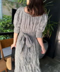 NICE CLAUP / OLIVE des OLIVE OUTLET(ナイスクラップ  / オリーブ デ オリーブ アウトレット) 【one after another】バックリボンワンピ