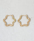 3COINS(スリーコインズ) ナミナミメタルワンタッチピアス