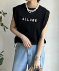 DOUDOU(ドゥドゥ) 【WEB限定】タックショルダードロストロゴTEE