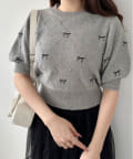 OLIVE des OLIVE(オリーブ デ オリーブ) 【WEB限定/リバイバル】リボン刺繍ニット