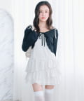 OLIVE des OLIVE(オリーブ デ オリーブ) 【SETアイテム・新色追加】フリルキャミワンピースとボレロのセット