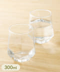 3COINS(スリーコインズ) 六角グラス2個セット：300ml／KITINTO