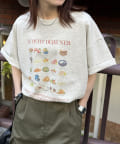 DISCOAT(ディスコート) 【ユニセックス】ブレックファストグラフィックＴシャツ