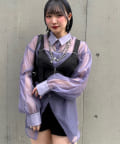 Mavie..7 シアーシャツ ビスチェ Mavie..7 ブラウス シャツ 「Mavie..7」setビスチェ+シアー
