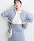 natural couture(ナチュラルクチュール) メッシュダンボールWZIPブルゾン