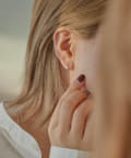 ear PAPILLONNER(イア パピヨネ) 《スターリングシルバー使用》ミニミニ厚フープピアス