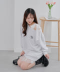 NICE CLAUP / OLIVE des OLIVE OUTLET(ナイスクラップ  / オリーブ デ オリーブ アウトレット) 【春の新作】【OUTLET限定】２ＷＡＹスウェットミニワンピース