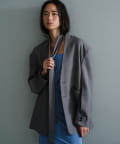 Pasterip(パセリ) Collarless dad jacket