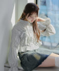 NICE CLAUP / OLIVE des OLIVE OUTLET(ナイスクラップ  / オリーブ デ オリーブ アウトレット) 【めい（＠may_81o）select】華奢見えレースリボンフリルブラウス