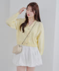 NICE CLAUP / OLIVE des OLIVE OUTLET(ナイスクラップ  / オリーブ デ オリーブ アウトレット) 【春の新作】キラキラリボンカーディガン