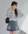 NICE CLAUP / OLIVE des OLIVE OUTLET(ナイスクラップ  / オリーブ デ オリーブ アウトレット) 【春の新作】キラキラリボンカーディガン