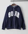 NICE CLAUP / OLIVE des OLIVE OUTLET(ナイスクラップ  / オリーブ デ オリーブ アウトレット) 【RMAF】BIGロゴZIPパーカー