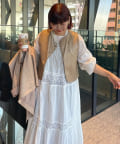 Remind me and forever(リマインドミーアンドフォーエバー) 【＠kana_18s】【India series】レース切替ロングワンピース