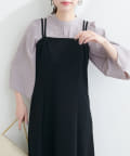 natural couture(ナチュラルクチュール) メタルチャーム付き7分袖ブラウス