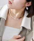 ear PAPILLONNER(イア パピヨネ) 《インフルエンサーuchida企画/スターリングシルバー使用》淡水パールデザインネックレス