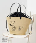 russet(ラシット) 【PEANUTS×russetコラボ第二弾】カゴトートバッグ大