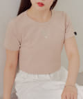 OUTLET(アウトレット) 【Chico】ロゴ刺繍チビT
