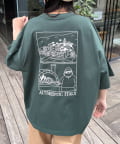 CIAOPANIC TYPY(チャオパニックティピー) 【ojisan】ユニセックスワンポイントサガラ刺繍半袖Tee
