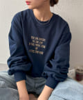 DISCOAT(ディスコート) 【WEB限定】刺繍ロゴショートスウェット