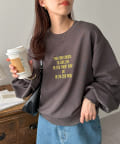 DISCOAT(ディスコート) 【WEB限定】刺繍ロゴショートスウェット