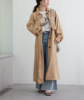 NICE CLAUP / OLIVE des OLIVE OUTLET(ナイスクラップ  / オリーブ デ オリーブ アウトレット) 【春の新作】【WEB限定】ラグランケープトレンチコート