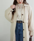 NICE CLAUP / OLIVE des OLIVE OUTLET(ナイスクラップ  / オリーブ デ オリーブ アウトレット) 【春の新作】【WEB限定】ラグランケープトレンチコート