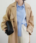 NICE CLAUP / OLIVE des OLIVE OUTLET(ナイスクラップ  / オリーブ デ オリーブ アウトレット) 【春の新作】【WEB限定】ボリューム袖トレンチコート